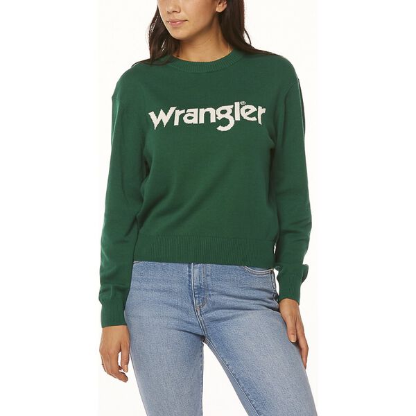 Wrangler Sweater Green/White JUMPERS & HOODIES Wrangler Australia